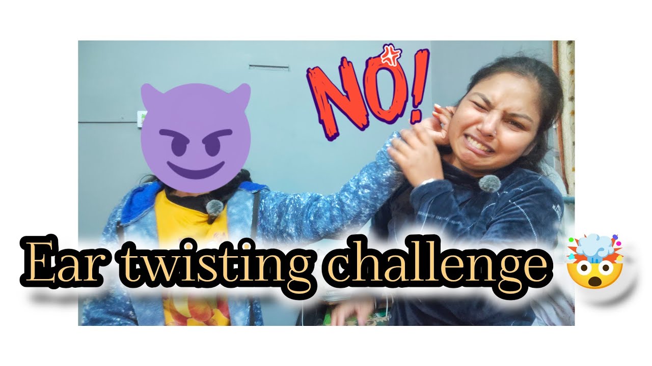 Ear twisting challenge 🤯🥲#funny #trending #viral #challenge 