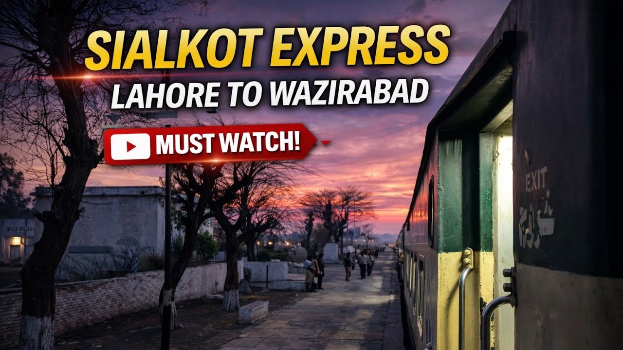 Cold rails , warm sunlight,  foggy weather - Sialkot express 