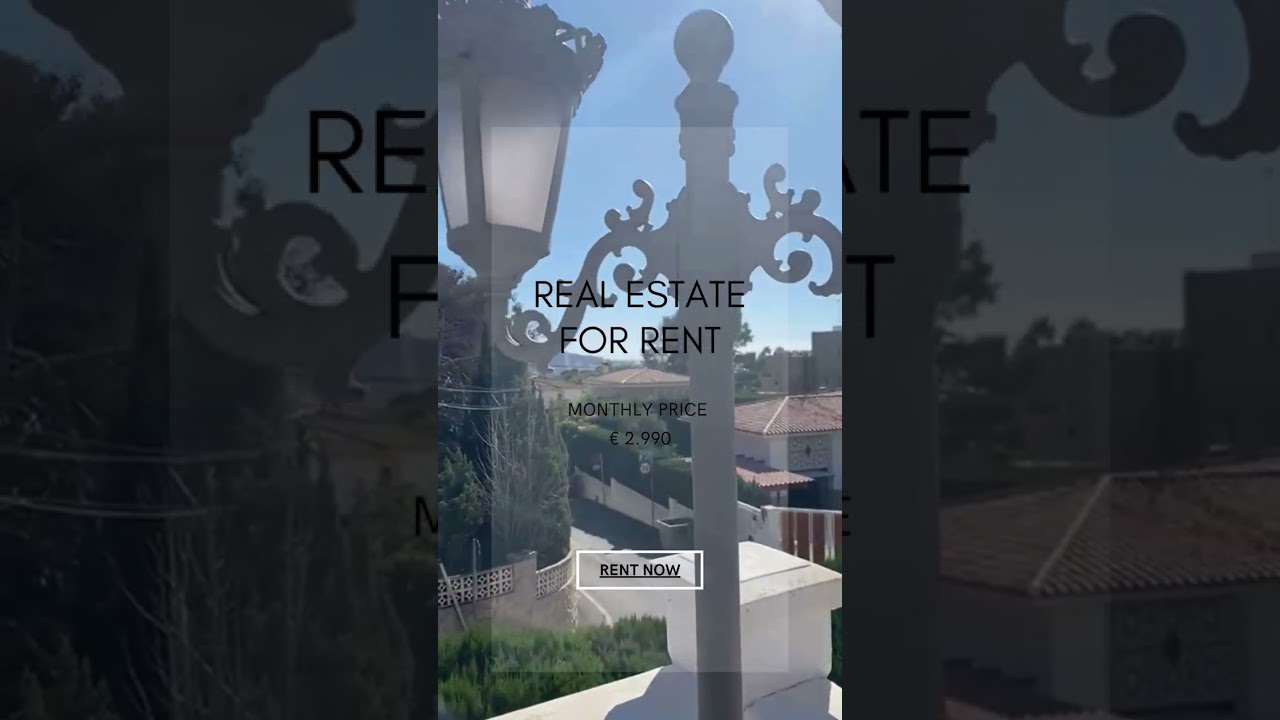 For Long Term Rent 2990 €  Month Villa located in La Nucia