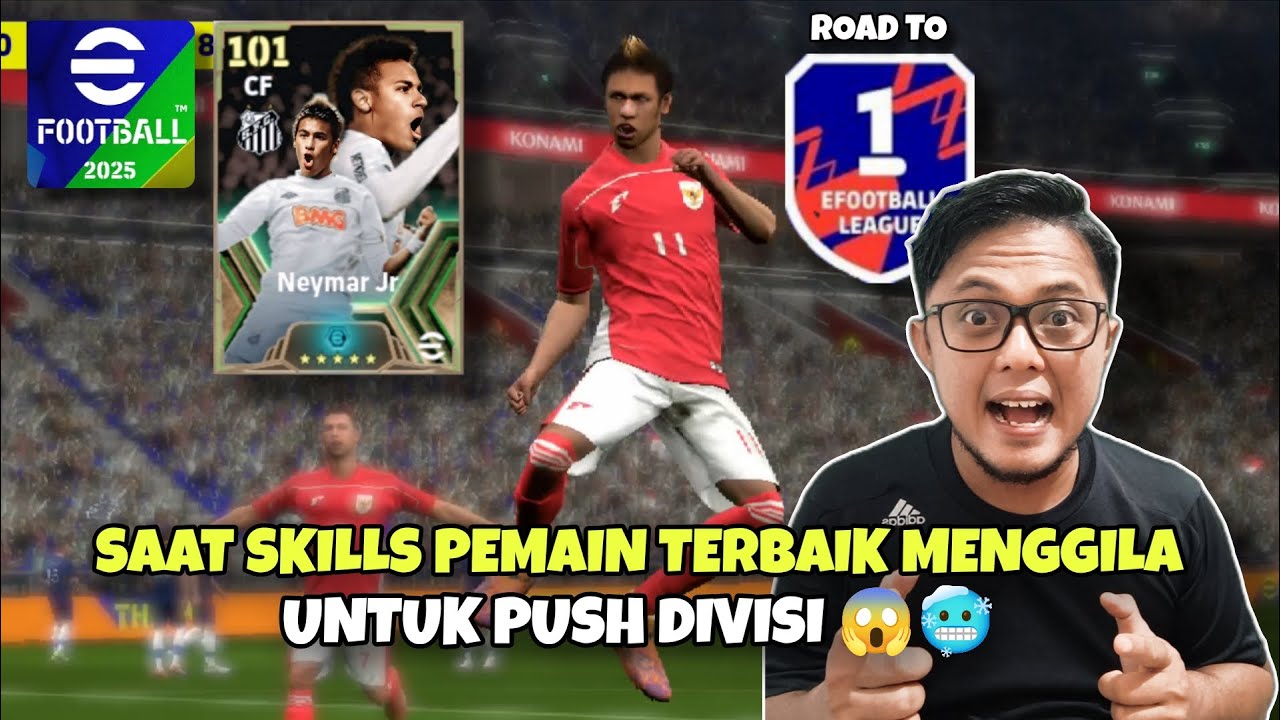 SAAT SKILLS PEMAIN TERBAIK MENGGILA UNTUK PUSH DIVISI 😱🥶‼️ NEYMAR JR EFOOTBALL 2025 MOBILE