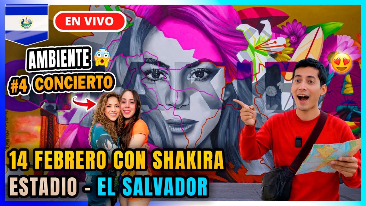😍 Estamos CONCIERTO SHAKIRA El Salvador San Salvador 