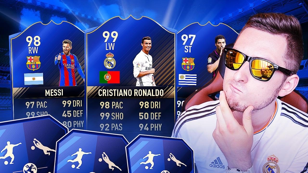 FIFA 17 - PACZKI TOTY! 4x WALKOUT!