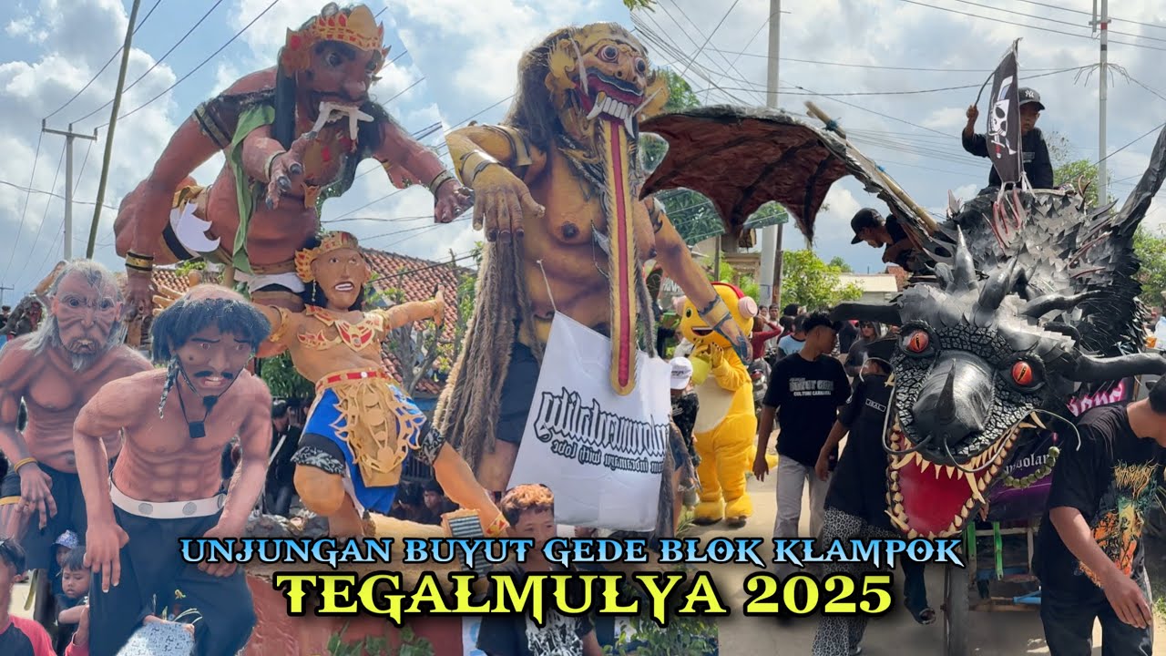 Karnaval Arak Arakan Unjungan Buyut Gede 2025 Blok Klampok desa Tegalmulya Krangkeng Indramayu