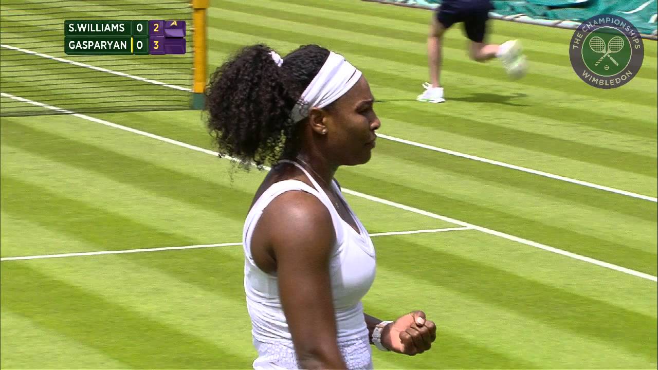 2015 Day 1 Highlights, Serena Williams vs Margarita Gasparyan