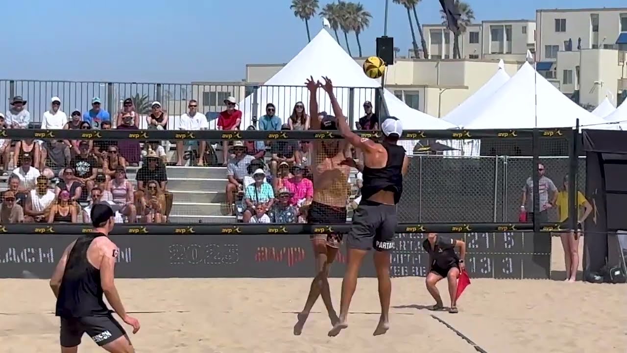 2025 Huntington Beach Open Hagen Smith / Logan Webber v Miles Partain / Andy Benesh #beachvolleyball