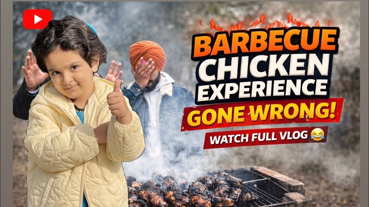 First Time Homemade Barbecue Chicken 😅 | Totally Failed BBQ Experience | Full Vlog