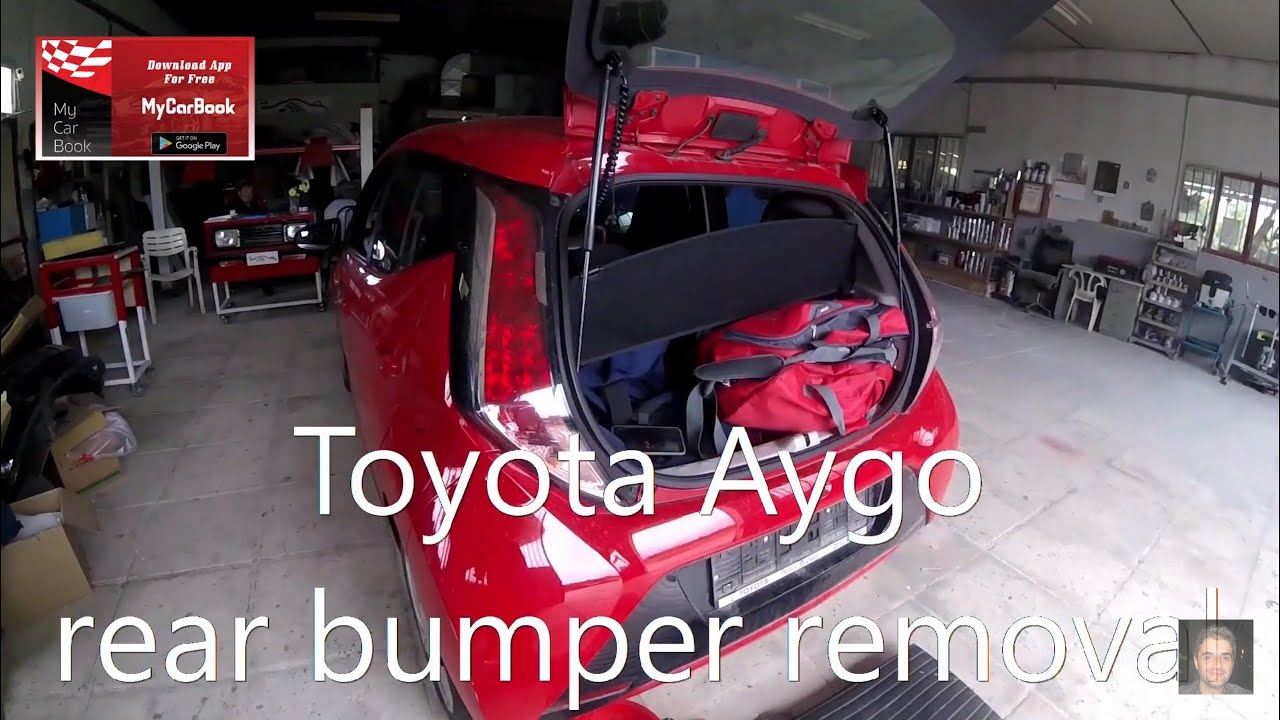 Toyota Aygo  2014–2021  rear bumper removal