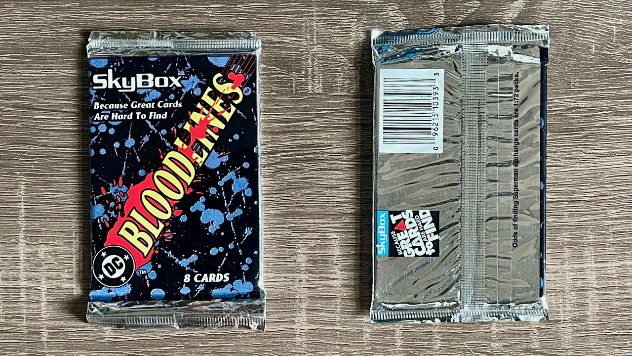 Opening 1993 SkyBox DC Comics Bloodlines Cards