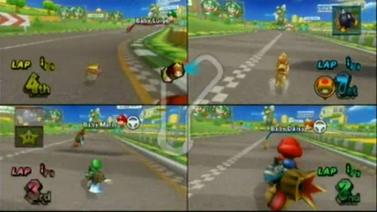 Mario Kart Wii Multi-Player - Baby Gameplay