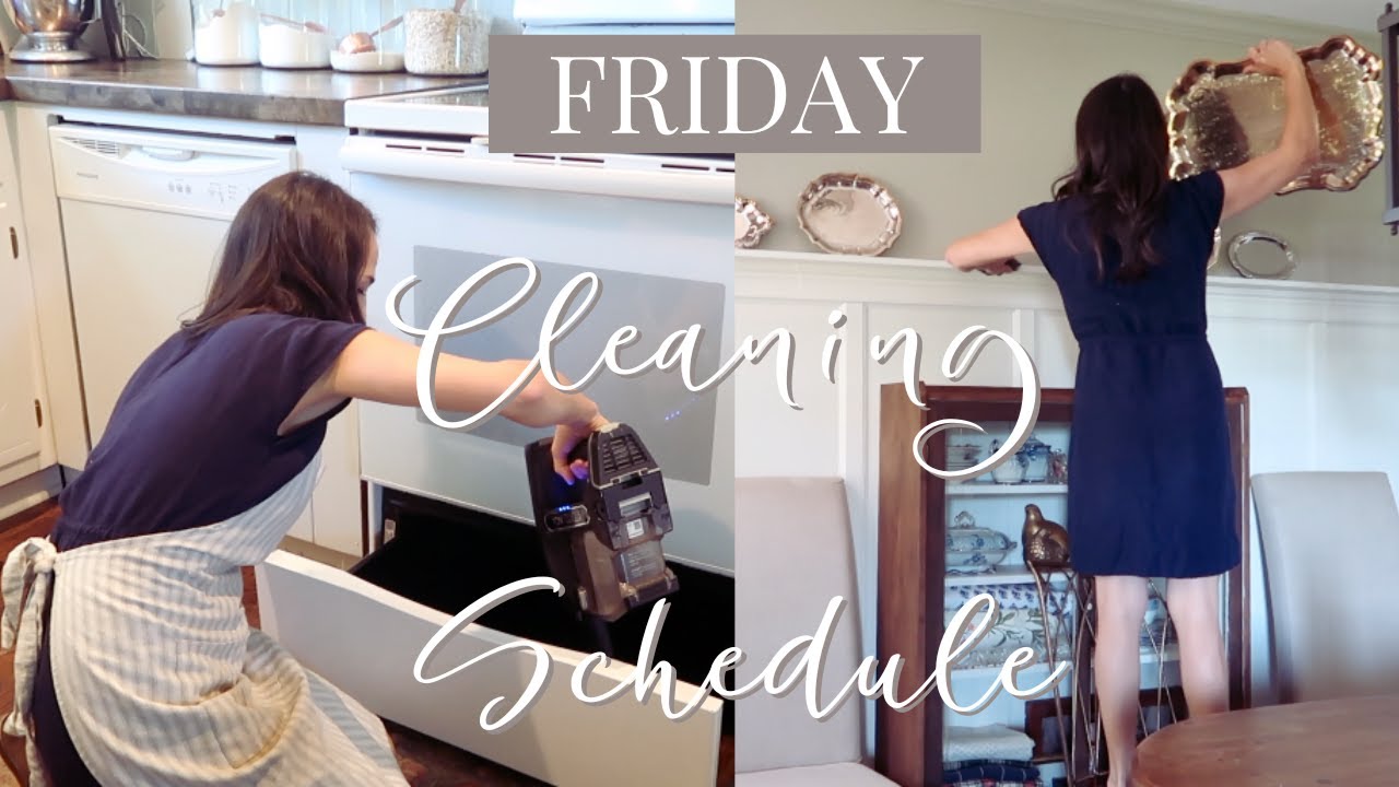 FRIDAY Kitchen & Dining Room Cleaning Routine