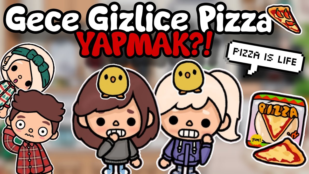 ÇOCUKLAR GECE GİZLİCE PİZZA YAPTILAR!!🍕🌜 / Toca Boca World Türkçe / Justin Toca