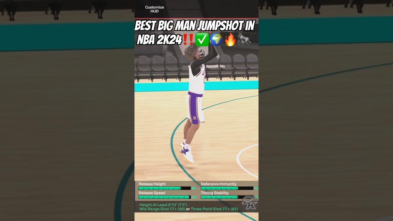 Best BIG MAN Jumpshot on NBA 2K24 for 6&rsquo;10+ Builds‼️✅🌍🦍🔥#nba2k24