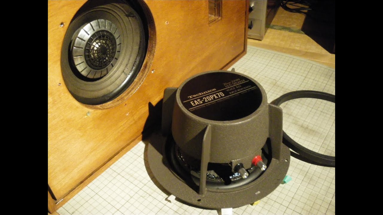 70s Technics テクニクス EAS-20PX70 (1972) 20cmコアキシャルフルレンジ　通称「目玉おやじ」チタンドーム搭載の銘品の音はどんなだったのか？（本試聴は秋季までお預け・・）