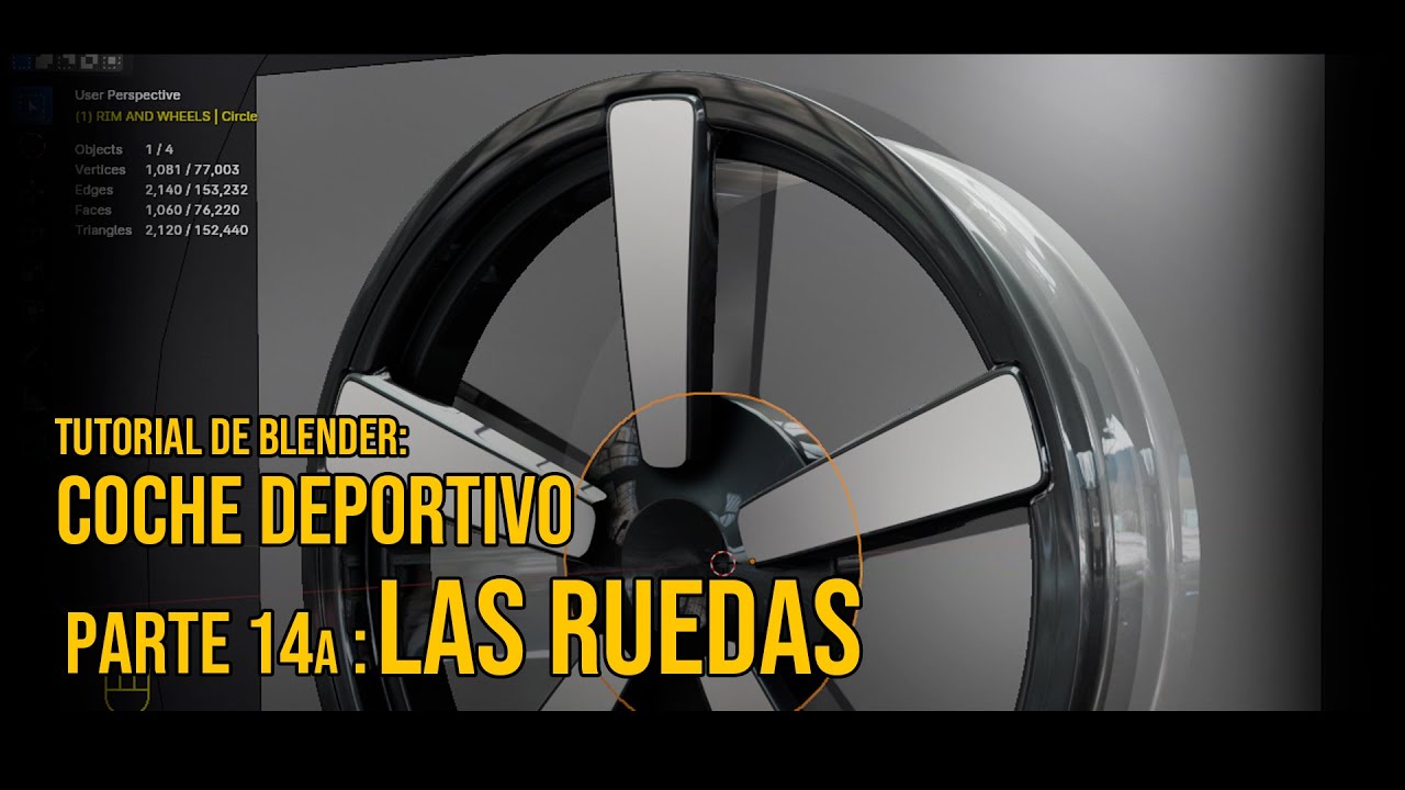 Modelar un coche en Blender: Paso 14a, Las Ruedas