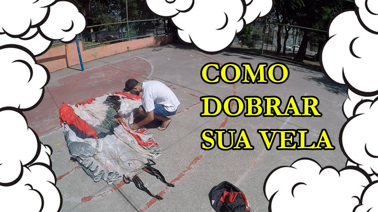 Como dobrar o parapente