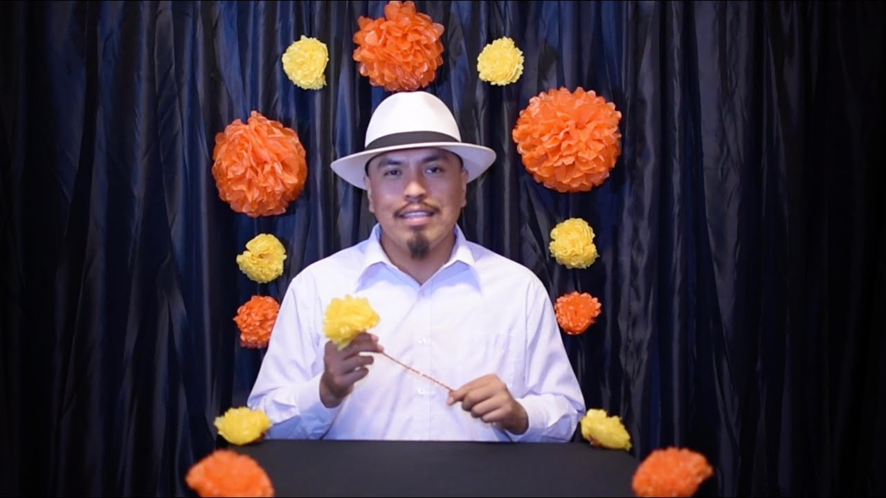 How to Make Cempasuchil Paper Flowers with Mario Hernandez, LA Plaza de Cultura y Artes