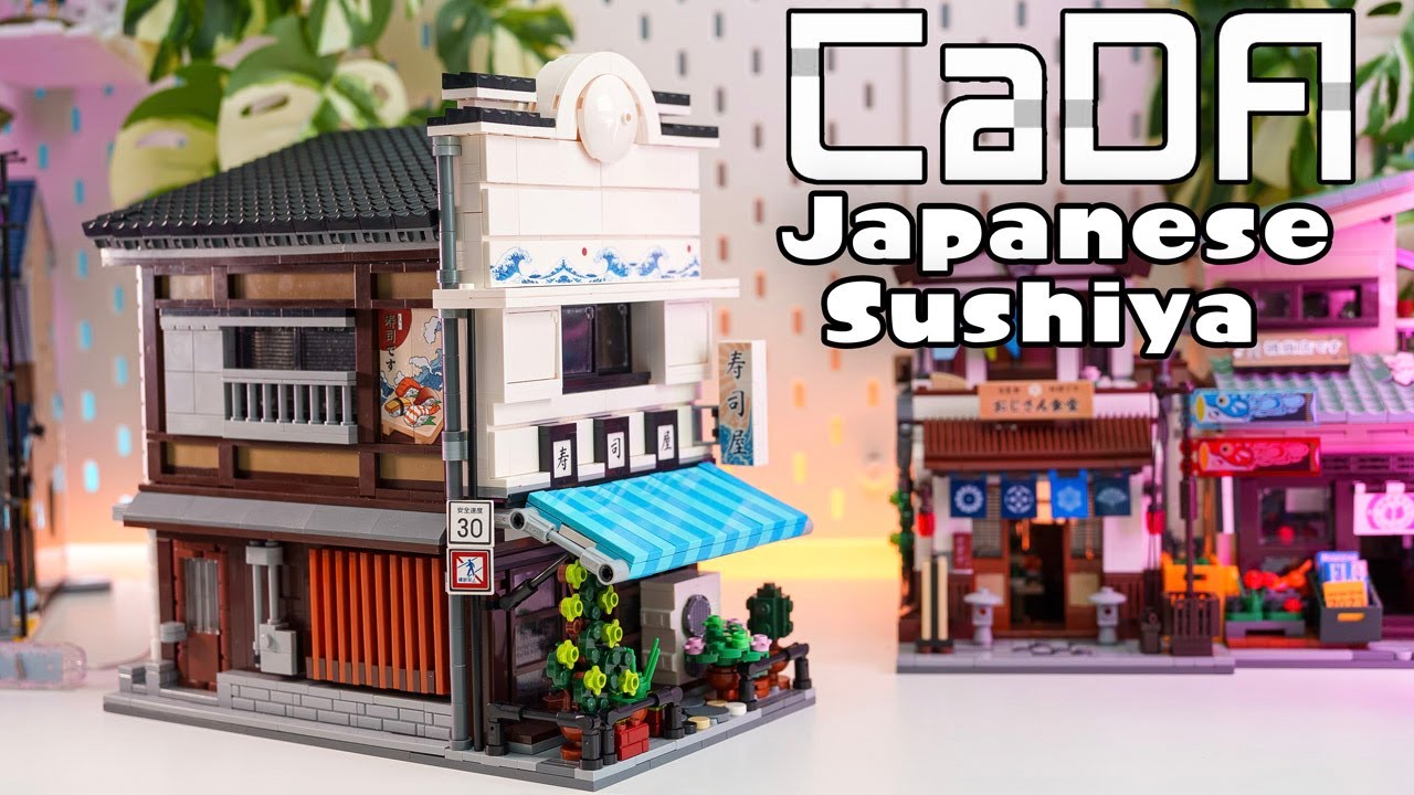 LE RESTAURANT DE SUSHI JAPONAIS un set CADA Bricks Kawaii ! L'alternative parfaite à LEGO