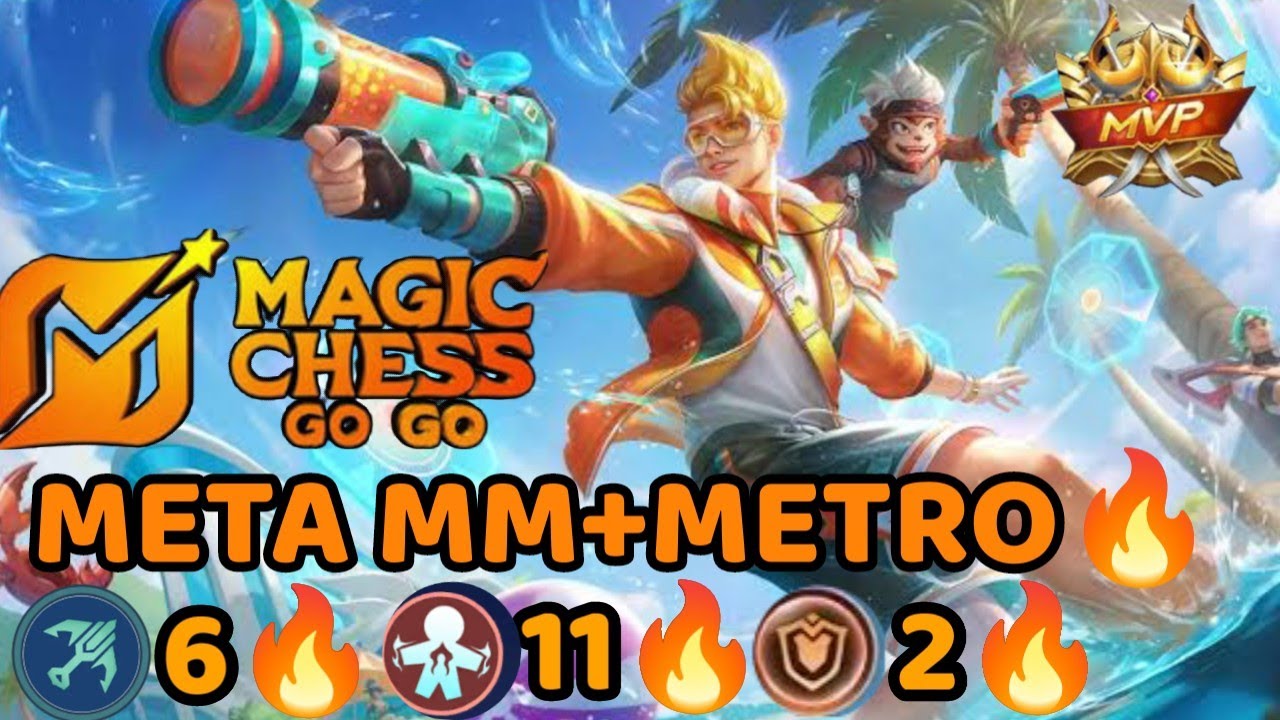 MAGIC CHESS TUTORIAL COMMANDER YZ🔥 METRO 11 + MM 6 SINERGY🔥NO COUNTER AUTO WIN🔥 #BgNyaMaster #mcgg 