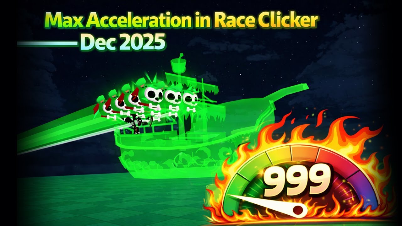 ⚡Race Clicker | How to Reach Max Acceleration in December 2025 🏎️🔥💨