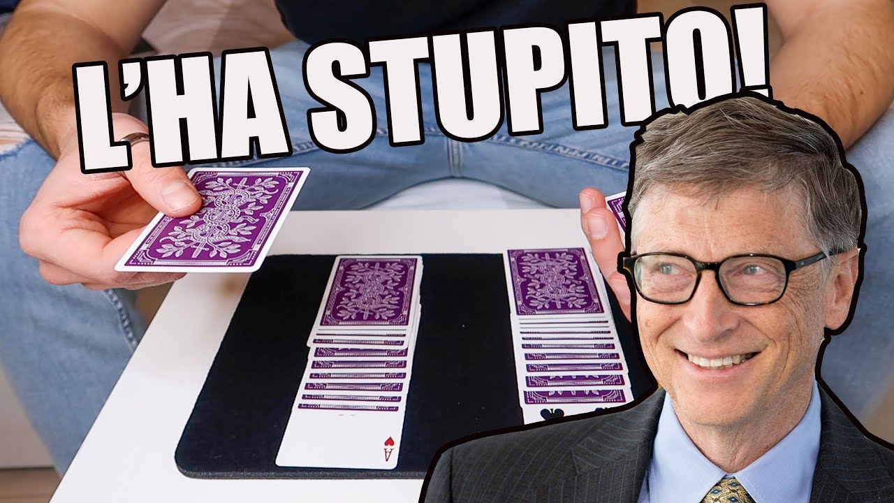 VI INSEGNO LA MAGIA CHE HA STUPITO BILL GATES! Trucco con le carte