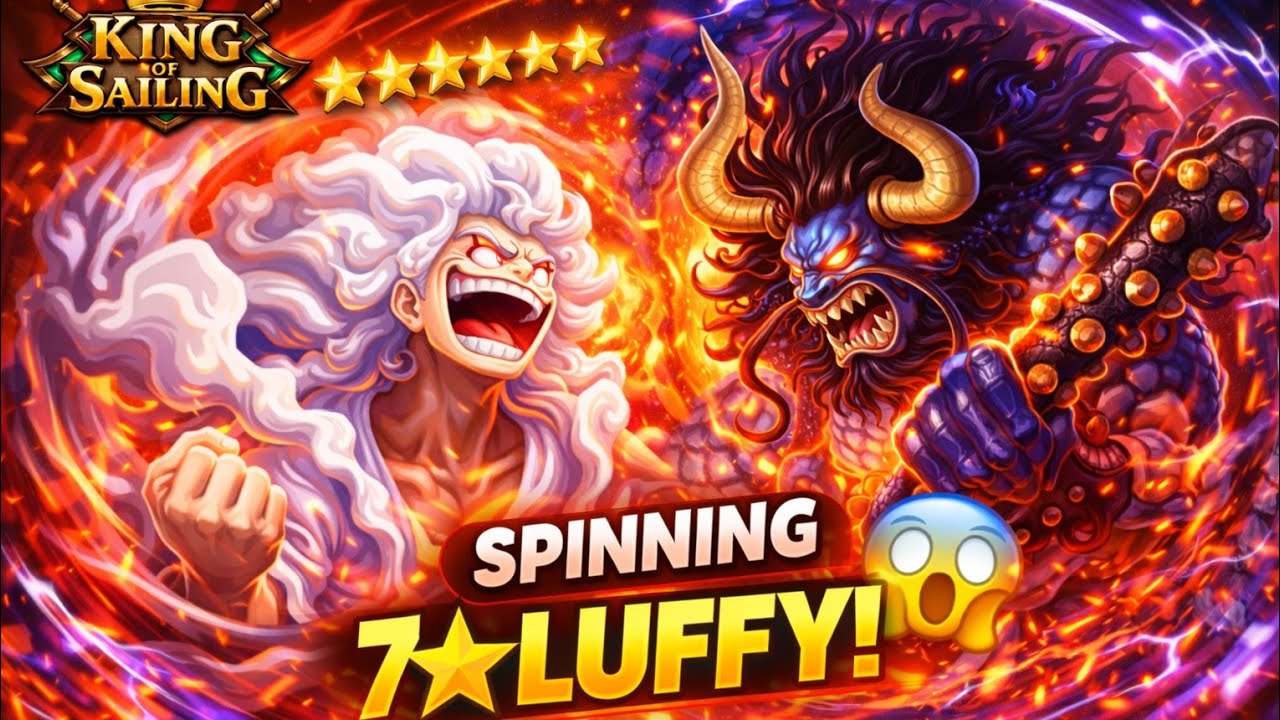 I got Gear 5 Luffy and Kaido in King of Sailing 🎰