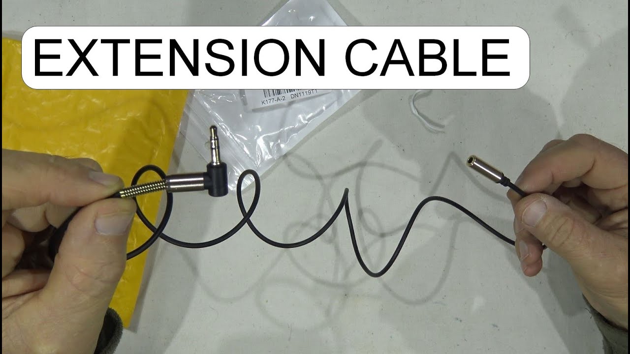 UNBOXING HEADSET EXTENSION CABLE JACK