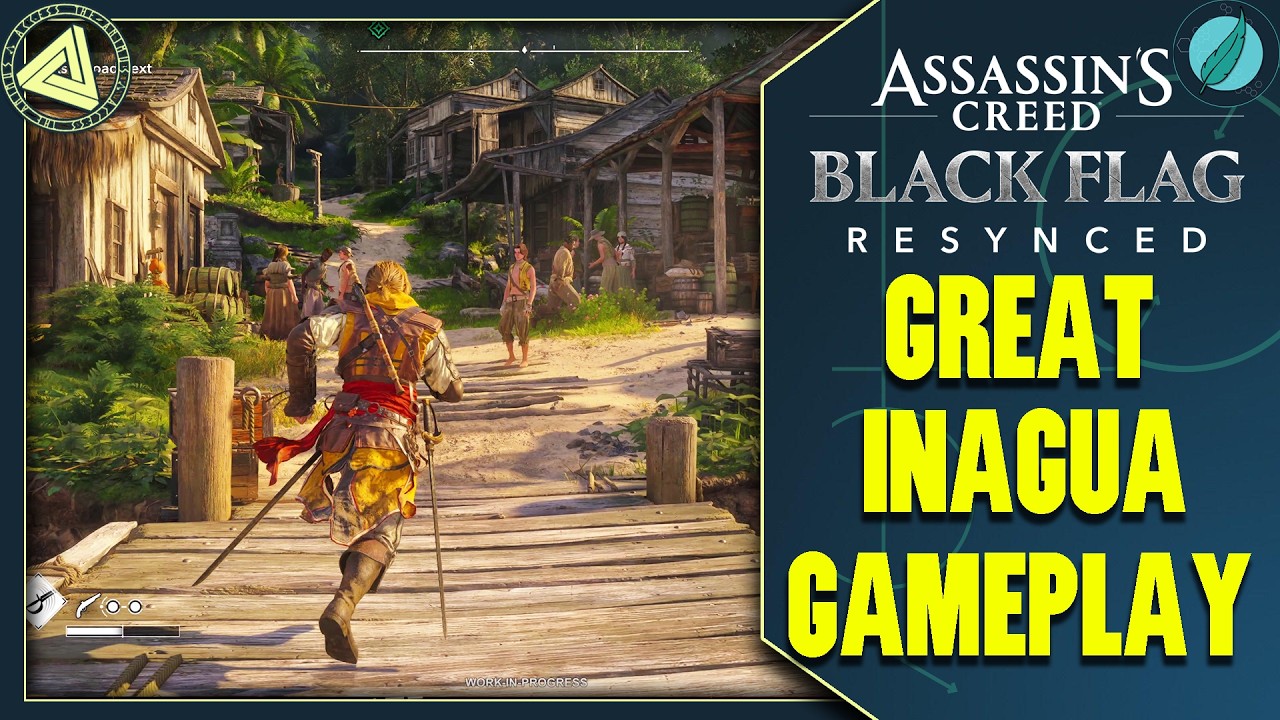 9 Minutes of Assassin's Creed Black Flag Resynced Gameplay in Great Inagua (Exploration,  Store)