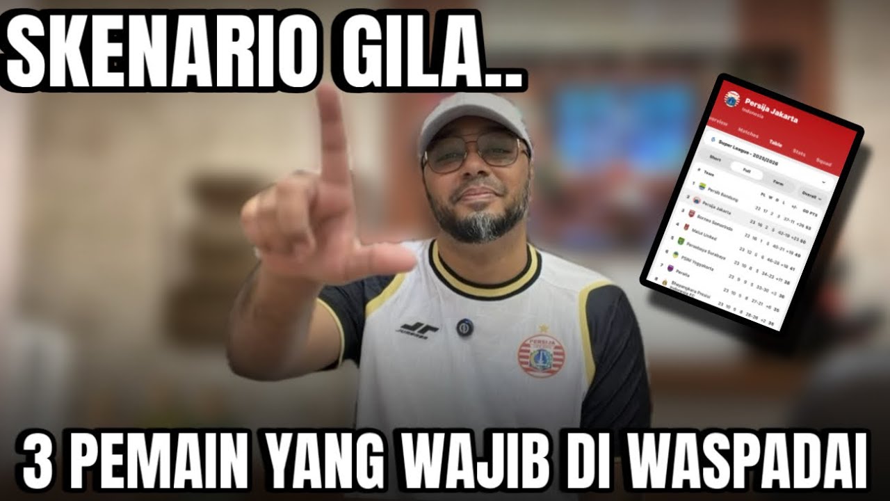 Laga Hidup Mati Persija Jakarta ! OTW Peringkat 1! Skenario Gokil jika kejadian..