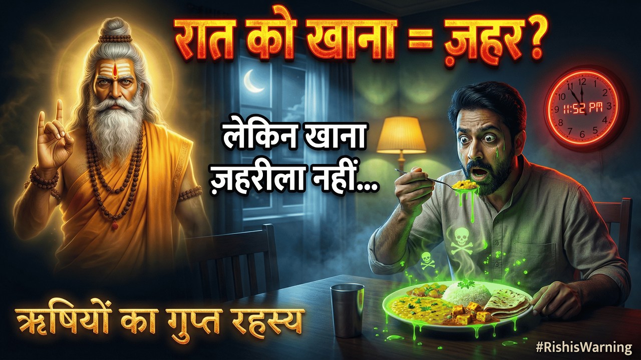 सूर्यास्त के बाद भोजन = शरीर की बर्बादी? ऋषियों की यह चेतावनी जान लो