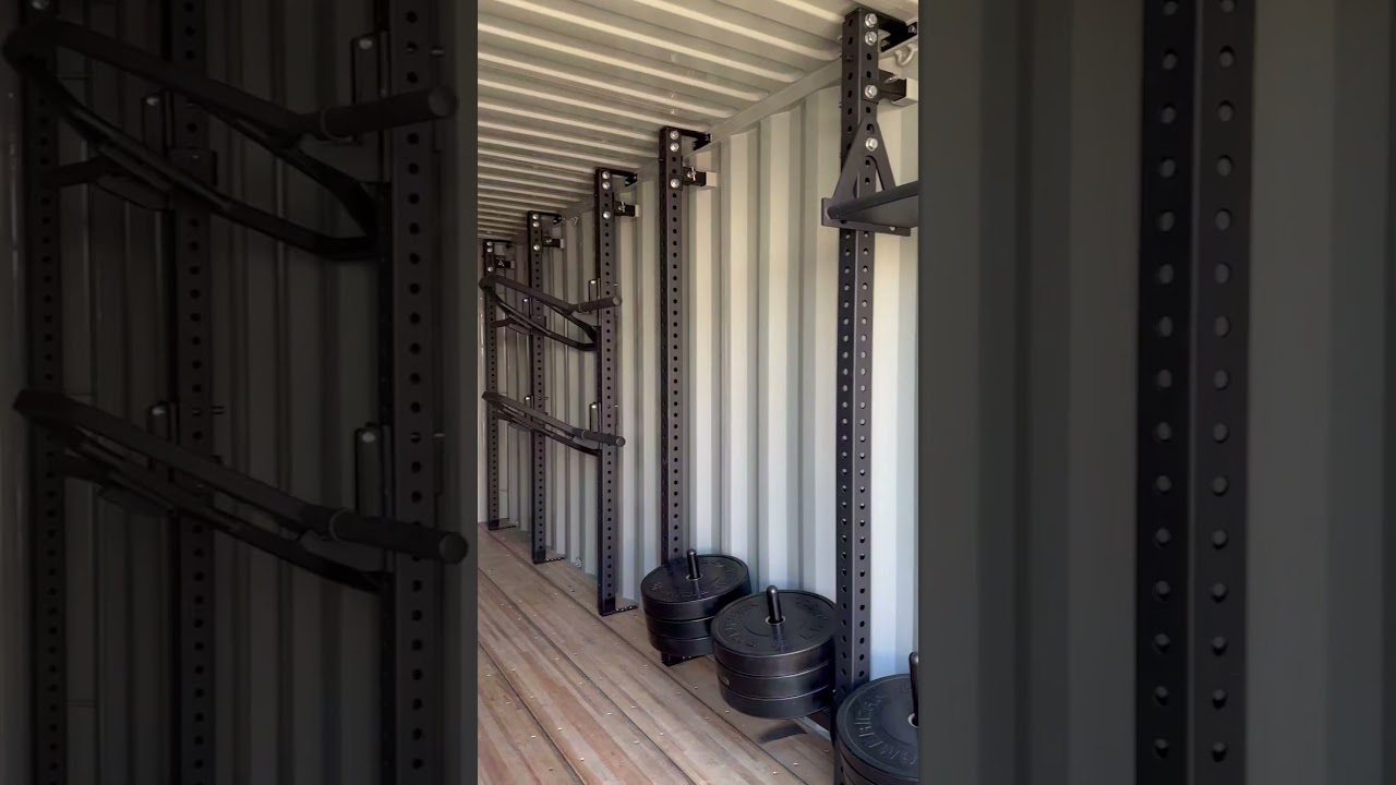 This Shipping Container Transforms into a Fully Equipped Gym