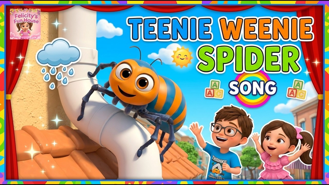 Teenie Weenie Spider Song For Kids Itsy Bitsy Spider