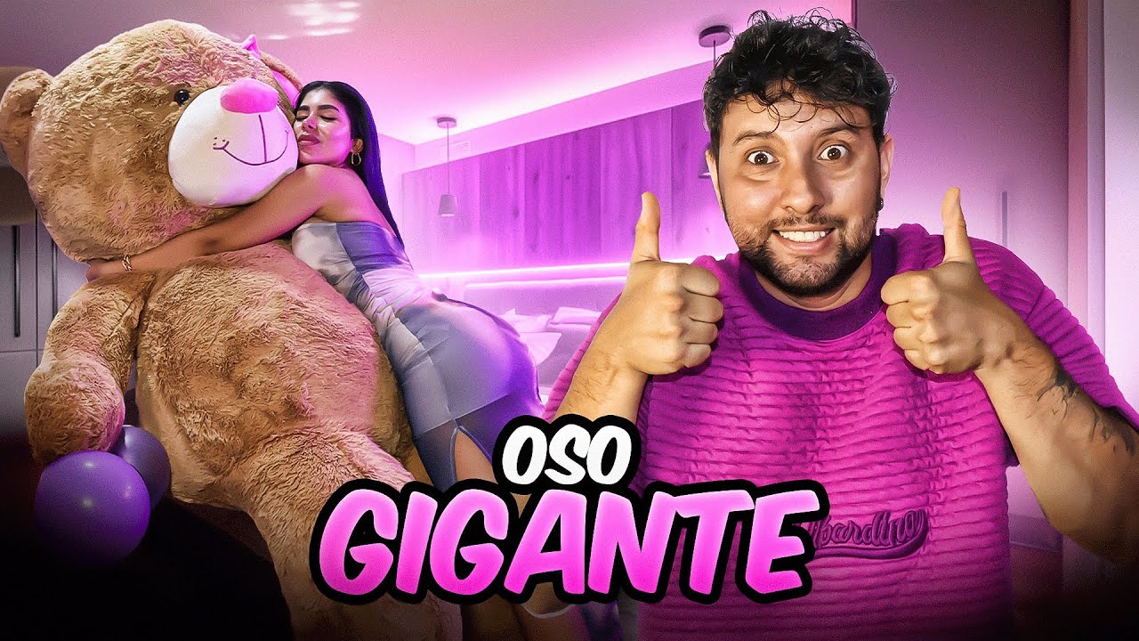 LE REGALÉ UN OSO GIGANTE  A MI NOVIA ALEXA🥰🧸// UNJHORMANUNAALEXA💜🖤