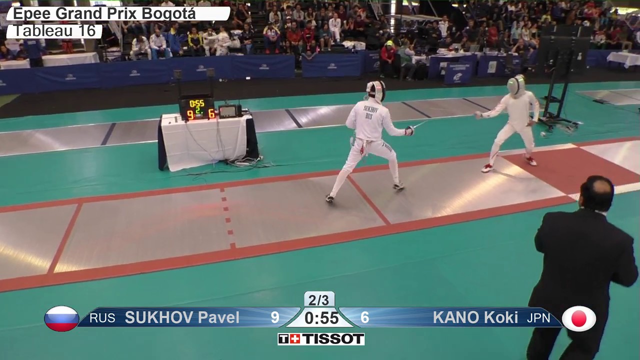 FE M E Individual Bogota COL Grand Prix 2017 T16 02 red SUKHOV RUS vs KANO JPN