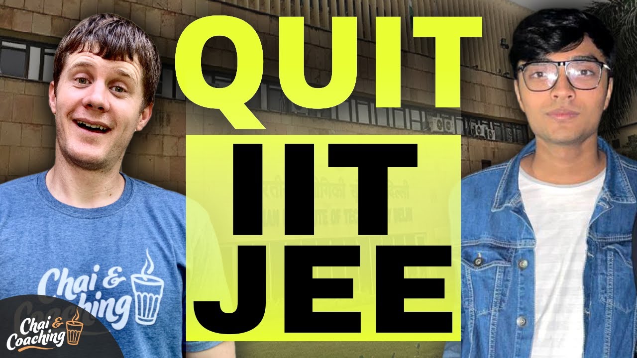 Why I Left IIT JEE For Other Universities In India & America