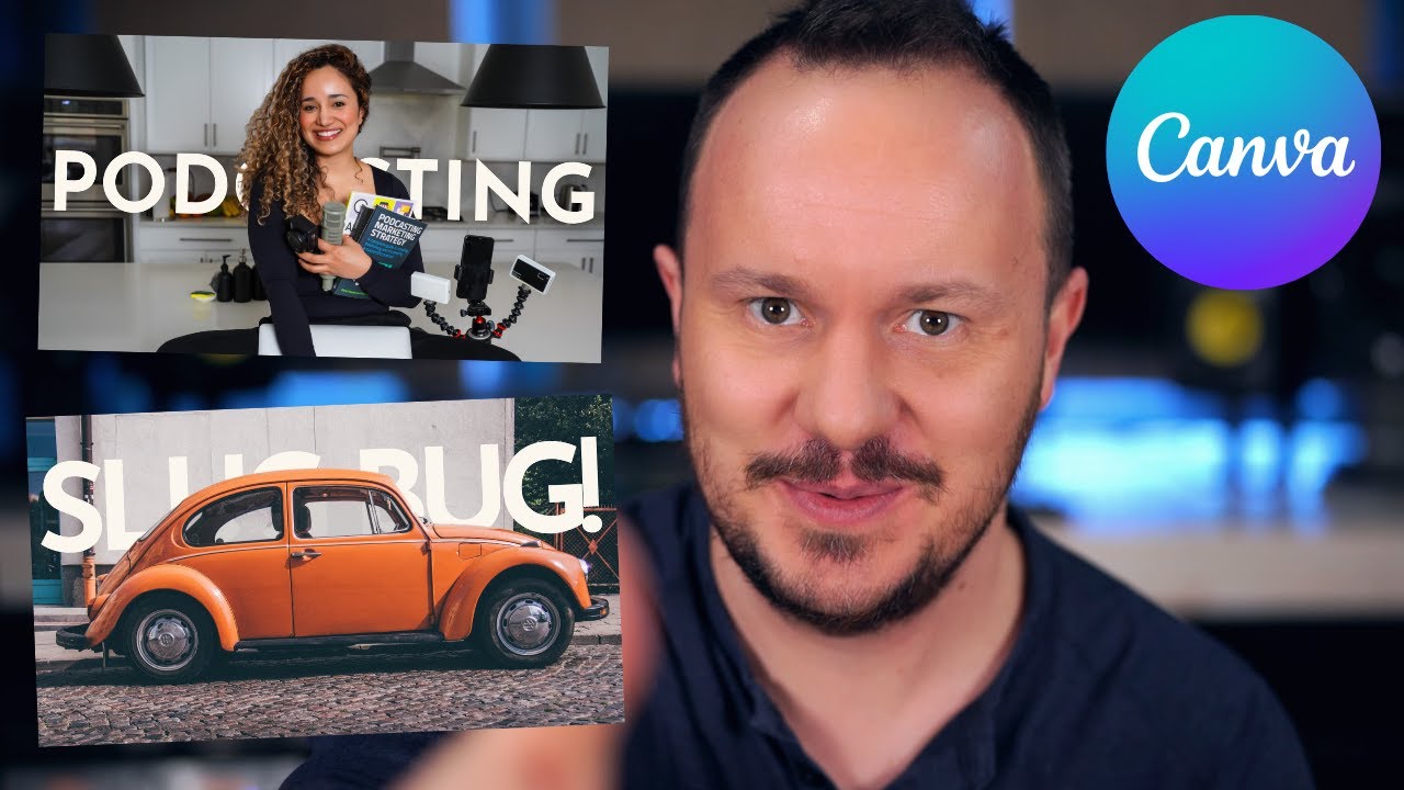 How to Place Text Behind an Image // Canva Tutorial