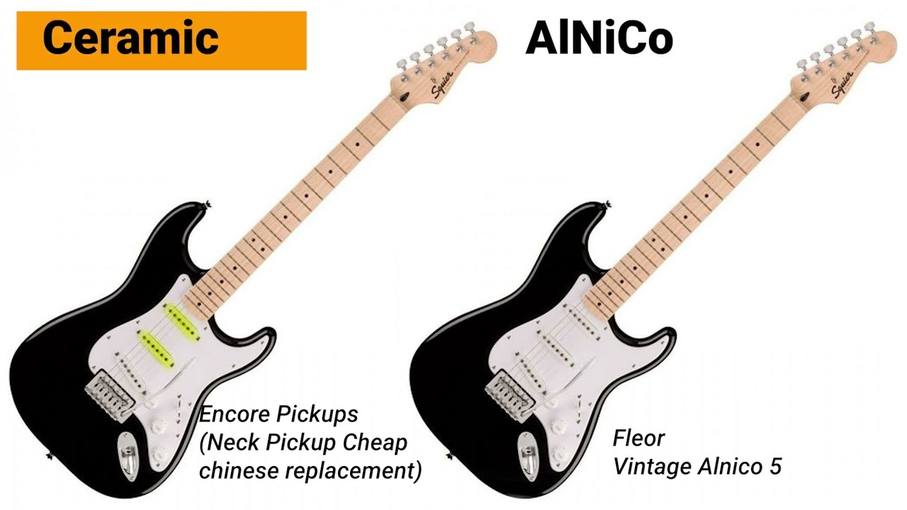 Ceramic Pickups vs Fleor Alnico 5 Pickups Stratocaster
