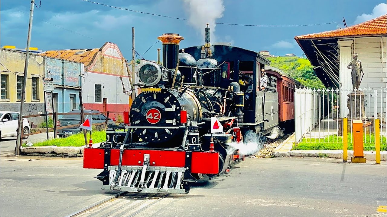 DE CARA NOVA! Locomotiva 42 nos passeios turísticos em São João Del Rei MG - Fev 2026.