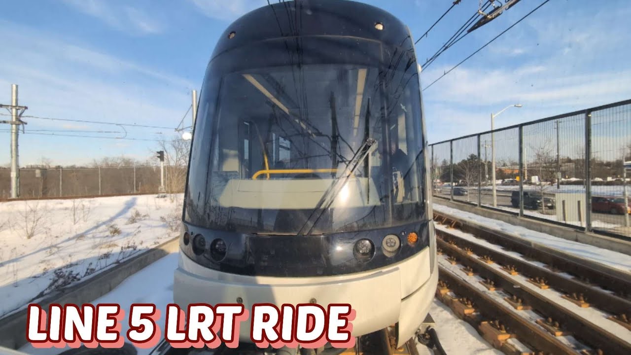 LINE 5 LRT Ride from Mount Dennis Station to Caledonia 