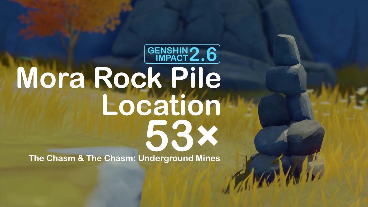 All 53 Mora Rock Pile Location | Genshin Impact