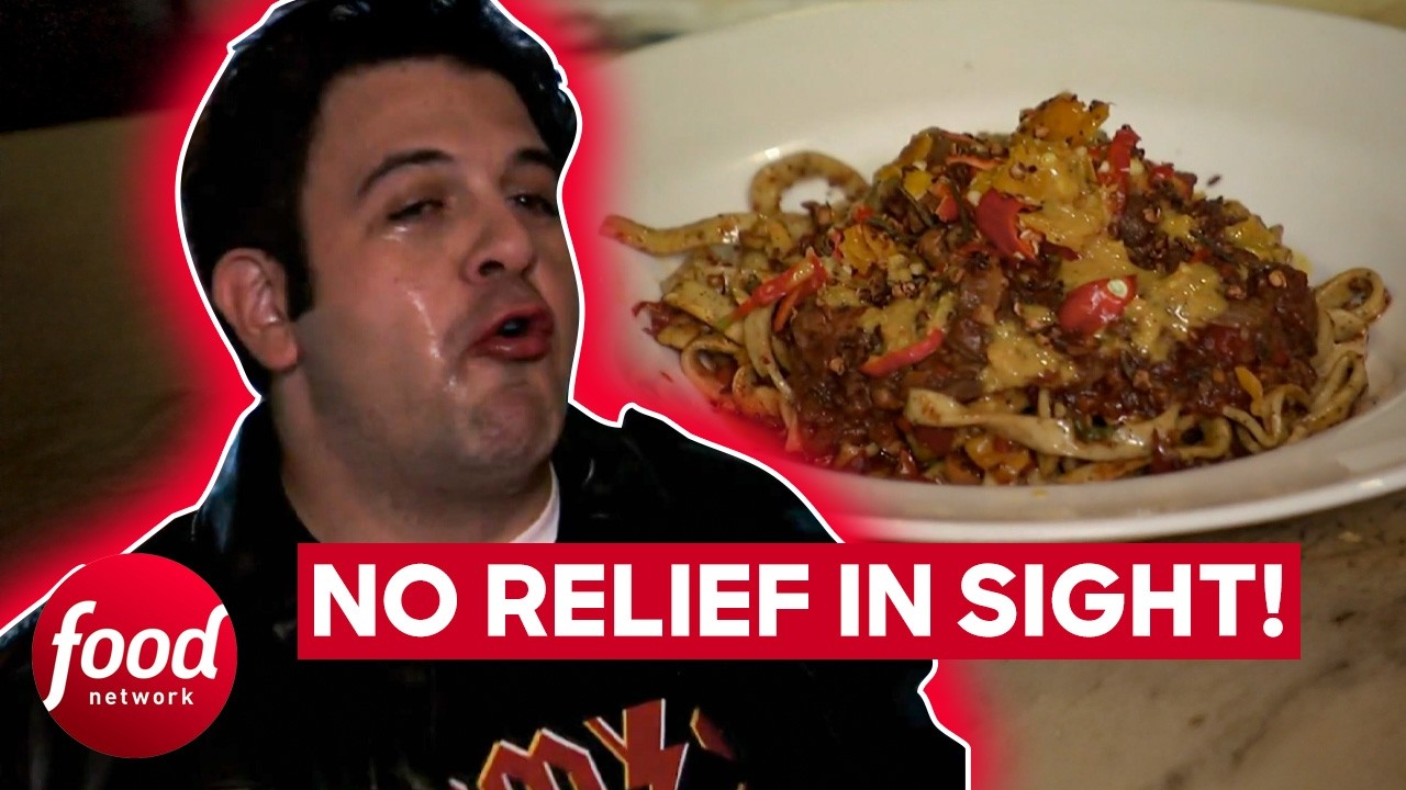 Adam Battles The World’s Hottest Pasta And A 4-lb Lobster Feast | Man V Food
