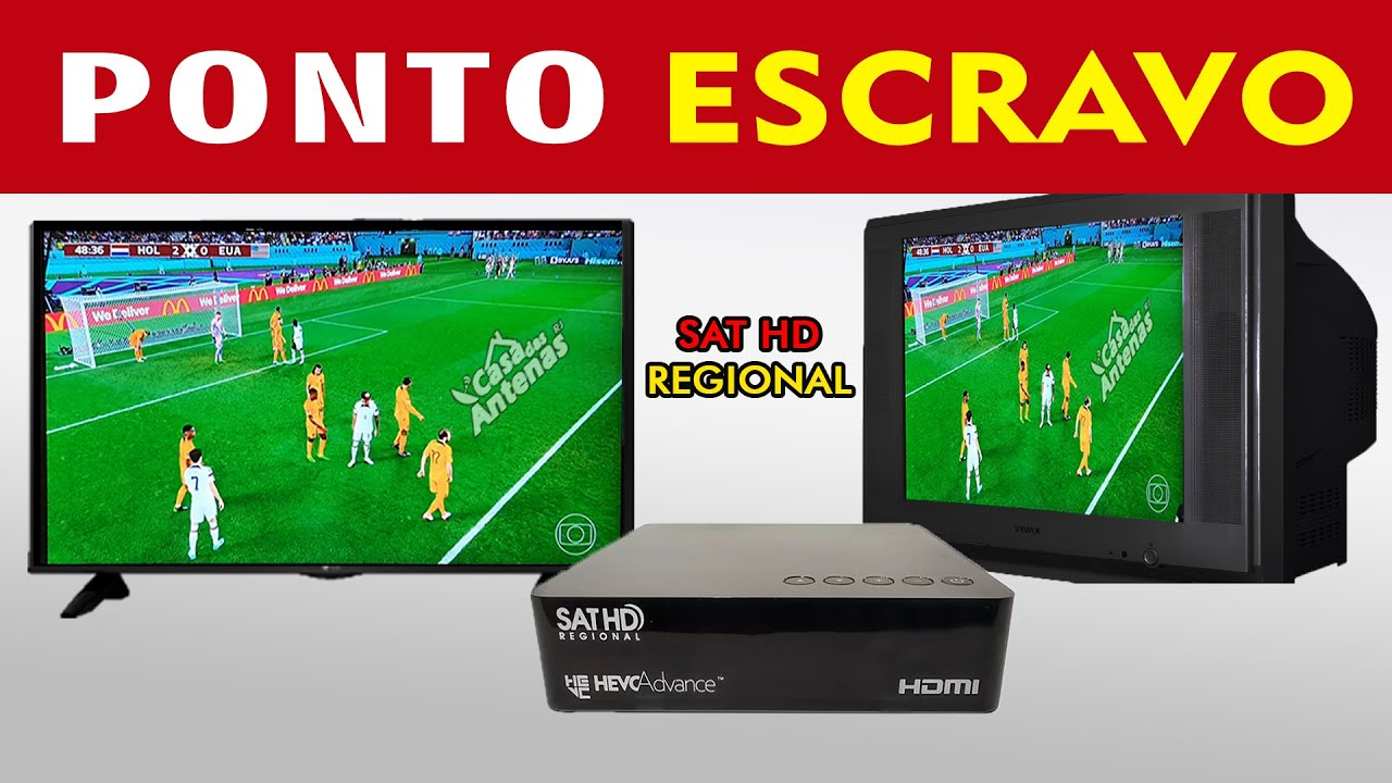 COMO LIGAR DUAS TVs DISTANTES EM UM MESMO RECEPTOR NA NOVA PARABÓLICA - Ponto Escravo