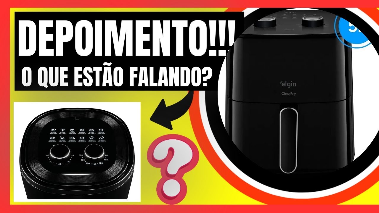 Fritadeira Air Fryer Elgin 5l 1500w 110v Preto Review Completo 2026