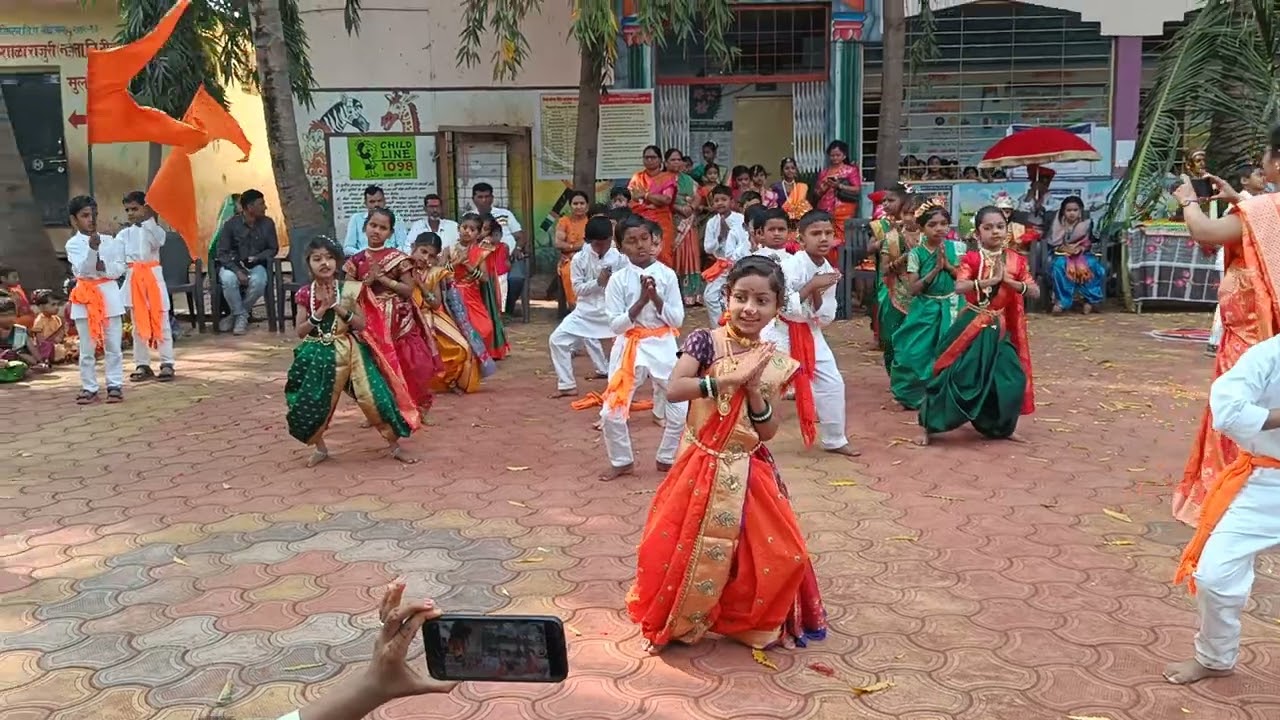 19 February 2026 इयत्ता दुसरीच्या विद्यार्थ्यांचे अप्रतिम नृत्य 'हो राजे' या गीतावर 🚩🚩🚩🚩🚩