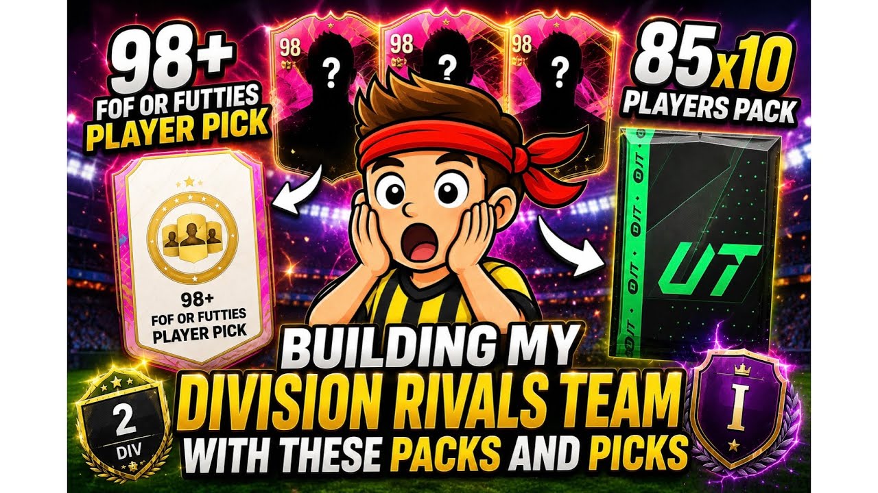 Building my division rivals team with these packs and picks @fifa 