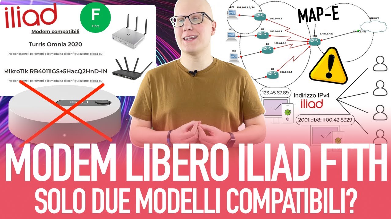 Fibra FTTH di Iliad: parliamo di modem libero e condivisione indirizzo IPv4 tra più clienti