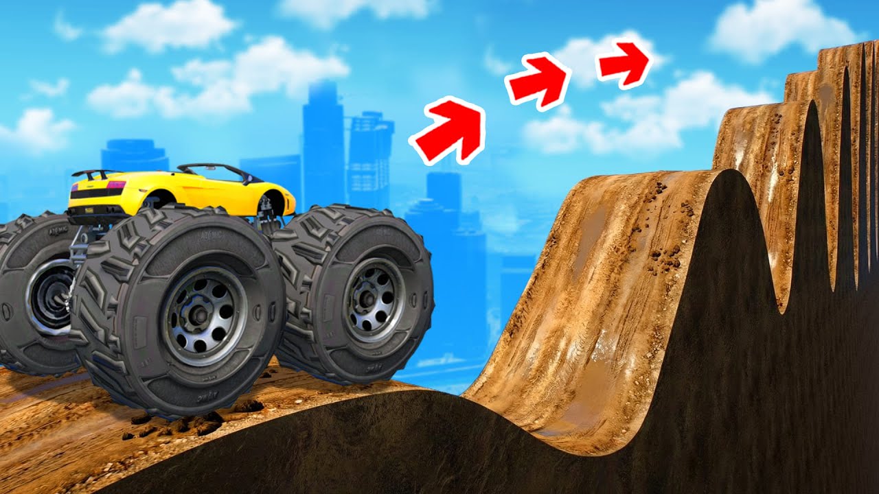 СМОЖЕТ ЛИ МОНСТР ТРАК ПРОЕХАТЬ ПО БЕЗДОРОЖЬЮ В ГТА 5 ? - ЭКСПЕРИМЕНТ В GTA 5