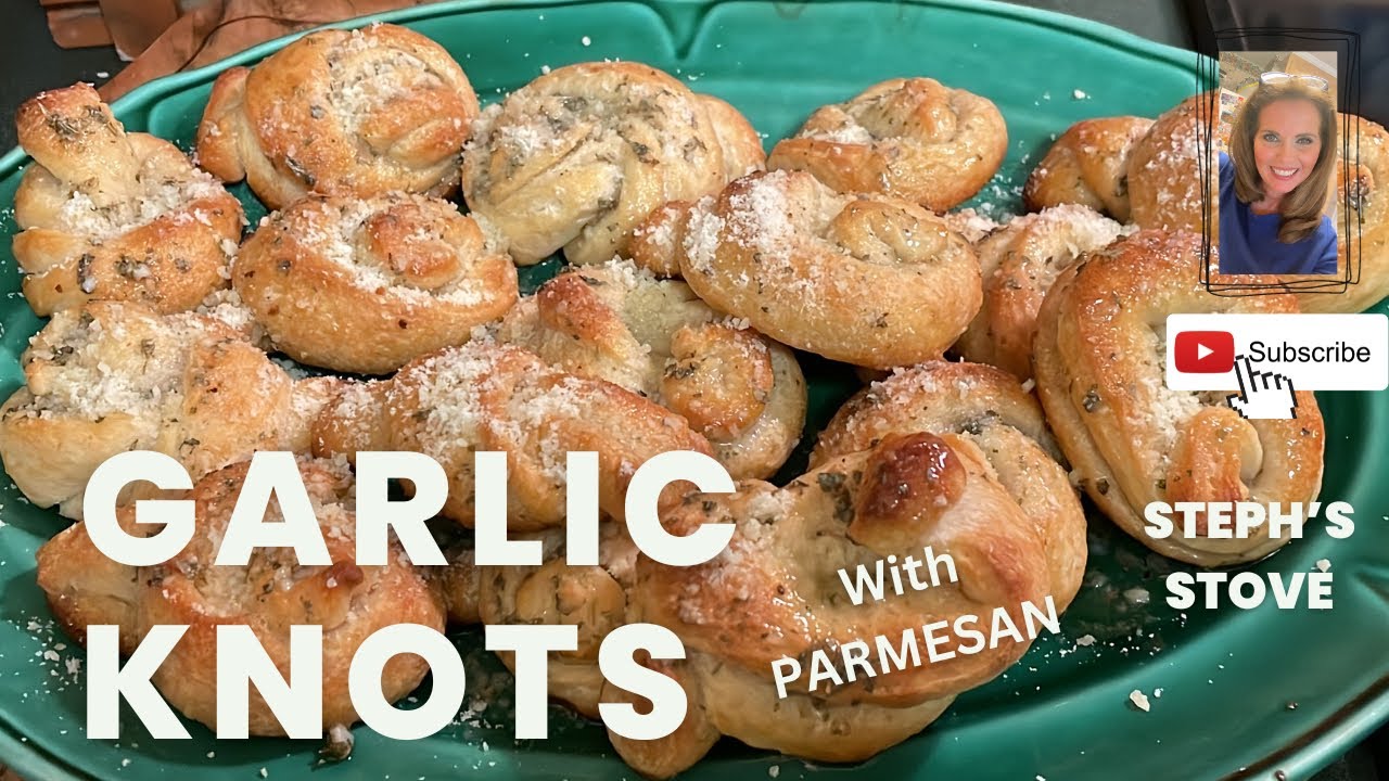 Garlic Knots with Parmesan Cheese - Easy and Delicious - Steph’s Stove