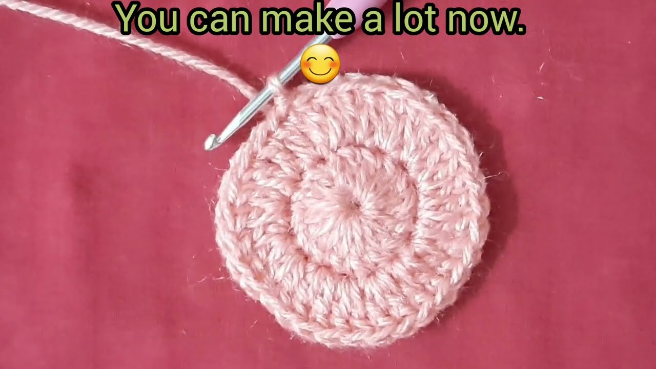 How to Crochet a Round Motif? 🧶#crochet #crocheting #round #motif #crochettutorial #crocheter #hobby