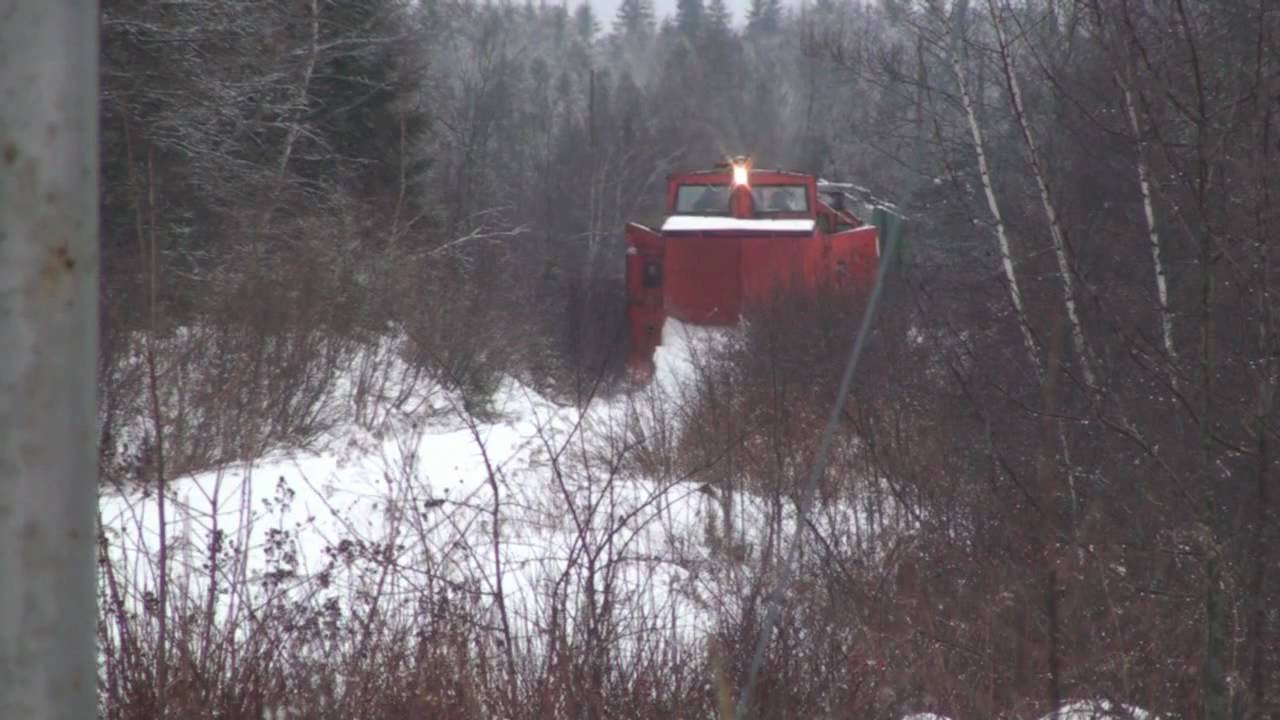 WHRC wedge plow in action South Uniacke, NS,  4 January 2010