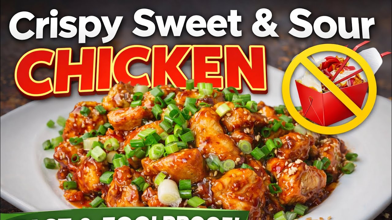 Crispy Sweet & Sour Chicken at Home – Fast & Foolproof!